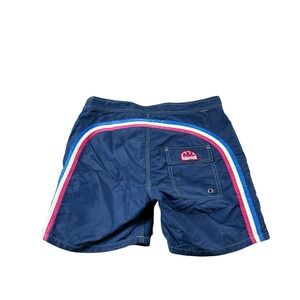 Sundek VTG Blue Rainbow Mesh Lined Nylon Boardshort Size 30
